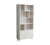 White Bookcase with 2 Doors