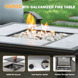 Outdoor Gas Fire Pit, 46,000 BTU