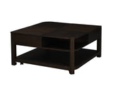 Flora 3 Piece Dark Brown Lift Top Coffee and End Table Set