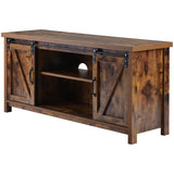 TV Stand Barn door modern & farmhouse wood entertainment center