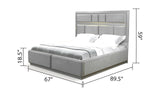 Modern Style 4 Pc Queen Bedroom Set Made with Wood