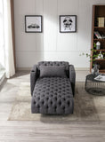 Dark Grey Living Room Leisure Sofa