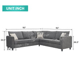 Modern Upholstered Living Room Sectional Sofa