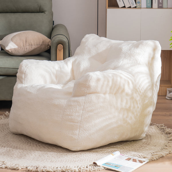 Soft Fabric Tufted Foam Bean Bag Chair