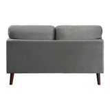 Gray Modern Contemporary 2pc Sofa Set