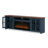 TV Stand Fireplace Console for TVs up to 100 inches, Minimal Assembly