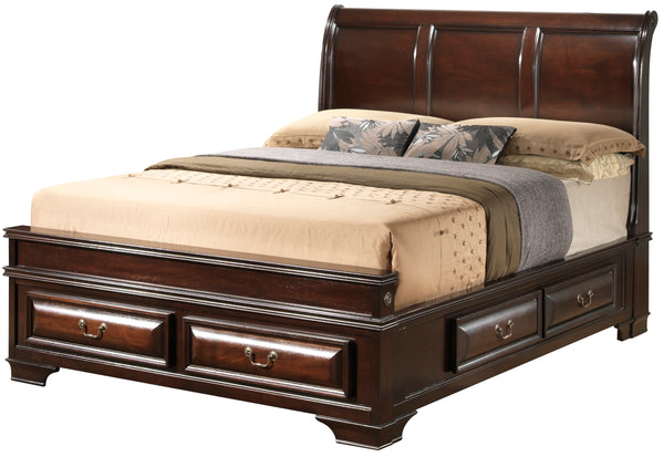 King Storage BedFrame in Cappuccino