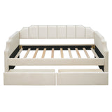 Twin Size Upholstered daybed with Drawers