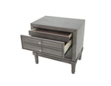 Modern Gray Finish 1pc Nightstand - hidden drawer