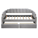 Twin Size Upholstered daybed with Drawers