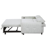 Pull-out Sofa Bed Convertible Couch 2 Seat Loveseat Sofa Modern Sleeper Sofa with USB Ports