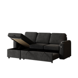 Sleeper Sofa, Sofa Bed - 2 in 1 Pull Out Sofa Bed with Storage Sofa, Sofa Sleeper with Pull Out Bed with Charging Port