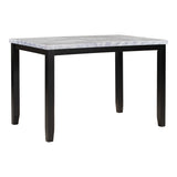 Faux Marble 5-Piece Dining Set Table