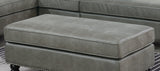 Ottoman Slate Grey Leatherette