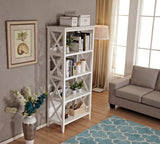 4 Tier Bookcase White