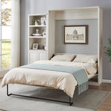 Queen  Murphy Bed Rustic White