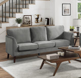 Gray Modern Contemporary 2pc Sofa Set