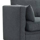 Grey Chenille Modular Sectional Sofa