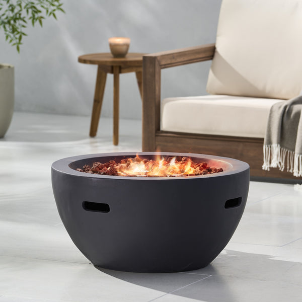 27" Dark Grey Fire Pit