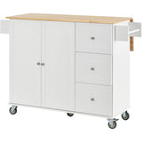 Rolling Mobile Kitchen Island Cart