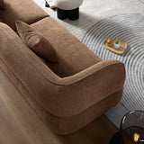 WKS11CZ Camel sofa, durable fabric, solid wood frame, high density sponge filler