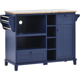 Dark blue Kitchen Island Cart