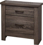 Natural Finish Striking Wooden Nightstand