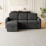 Sleeper Sofa, Sofa Bed - 2 in 1 Pull Out Sofa Bed with Storage Sofa, Sofa Sleeper with Pull Out Bed with Charging Port