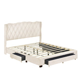 Queen 4-Piece Bedroom Set Upholstered Bed