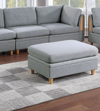 Grey Ottoman