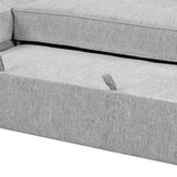 Pull Out Sleeper Sofa L-Shaped Couch Convertible Sofa Bed with Storage Chaise, Storage Racks and USB Ports