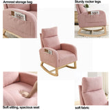 High Backrest Living Room Rocking Chair