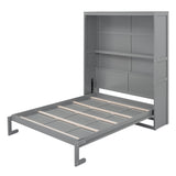 Queen Murphy Bed Grey