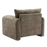 Modern Style Chenille Oversized Armchair