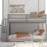 Twin over Twin Floor Bunk Bed