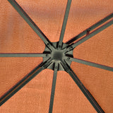 Brown Outdoor Iron Vented Dome Top Patio Gazebo