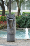 Large Contemporary Outdoor Water Fountain with Light Waterfall Fountain