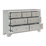 Glamorous Silver Finish Dresser