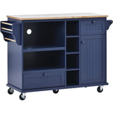 Dark blue Kitchen Island Cart