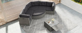 Patio Furniture Set Outdoor Furniture Daybed Rattan Sectional Furniture Set Patio Seating Group With Cushions and Center Table for Patio, Lawn, Backyard, Pool, Grey