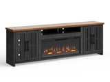 TV Stand Fireplace Console for TVs up to 100 inches, Minimal Assembly