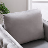 Modern Velvet Armchair Tufted Button