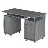 Grey Complete Workstation Computer Desk with Storage