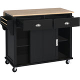 Kitchen Island Cart Concealed sliding barn door adjustable height