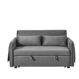 Modern Convertible Sofa Bed with 2 Detachable Arm Pockets