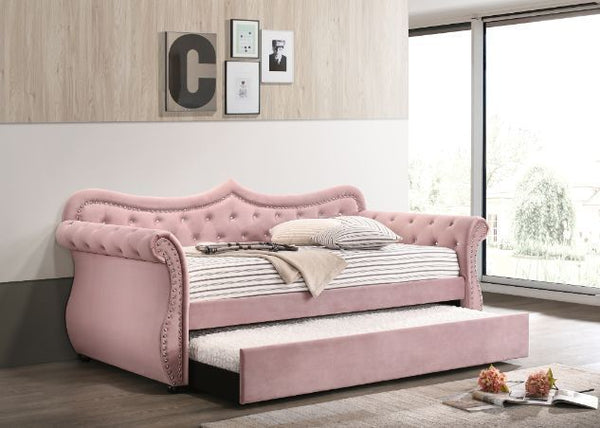 Pink Daybed & Trundle