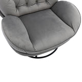 Accent chair  TV Chair  Living room Chair Grey with ottoman