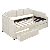 Twin Size Upholstered daybed with Drawers