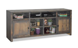 Devine 84 inch TV Stand Console for TVs up to 95 inches, No Assembly Required, Barnwood Finish