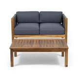 LAUREL Outdoor 4 Seater Chat Set_LOVESEAT & COFFEE TABLE & CLUB CHAIR